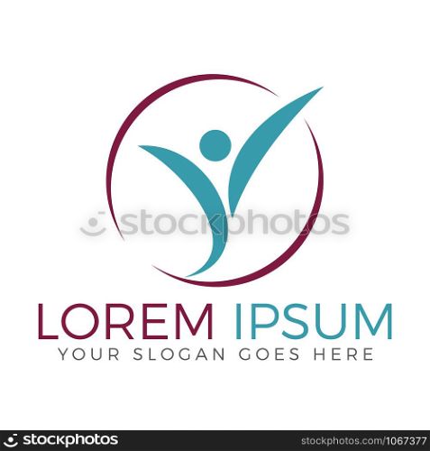 Therapy,Wellness and Healing Logo. Sport logo. Positive logo.