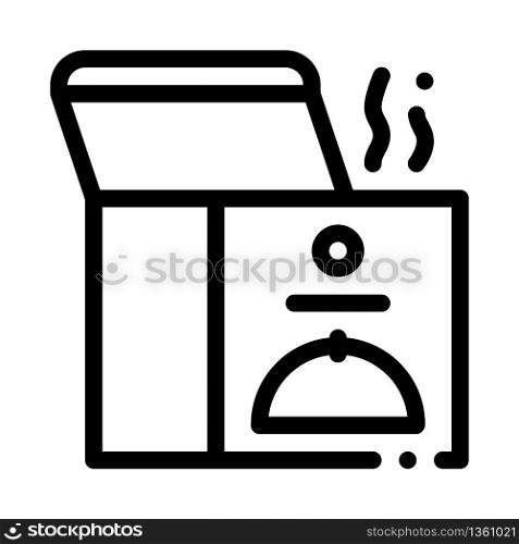 thermal food box icon vector. thermal food box sign. isolated contour symbol illustration. thermal food box icon vector outline illustration