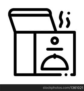 thermal food box icon vector. thermal food box sign. isolated contour symbol illustration. thermal food box icon vector outline illustration