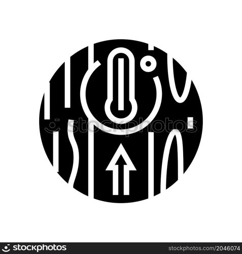 thermal insulation floor glyph icon vector. thermal insulation floor sign. isolated contour symbol black illustration. thermal insulation floor glyph icon vector illustration