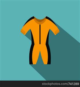Thermo river clothes icon. Flat illustration of thermo river clothes vector icon for web design. Thermo river clothes icon, flat style