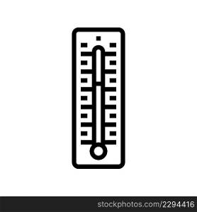 thermometer accessory line icon vector. thermometer accessory sign. isolated contour symbol black illustration. thermometer accessory line icon vector illustration