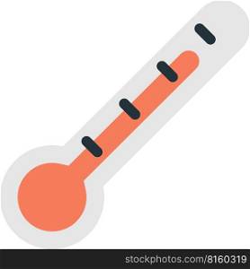 thermometer for hospital illustration in minimal style isolated on background