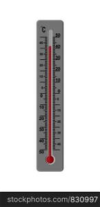 Thermometer for measuring the temperature of the air outside or indoors.