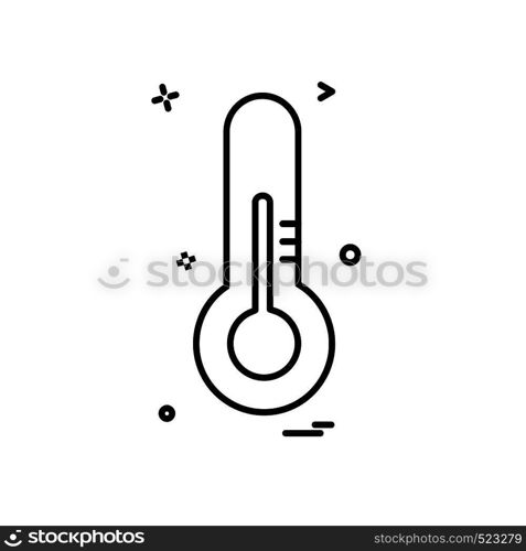 Thermometer icon design vector