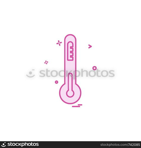 Thermometer icon design vector