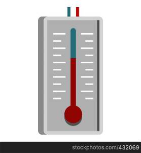 Thermometer icon flat isolated on white background vector illustration. Thermometer icon isolated