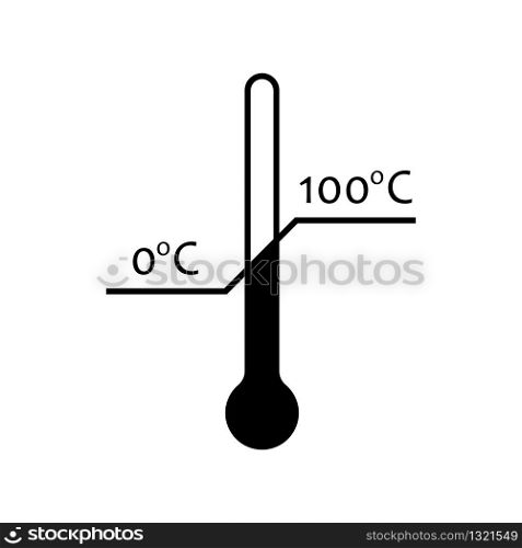Thermometer icon, great design for any purposes. Winter illustration symbol. Thermometer icon, great design for any purposes. Winter illustration