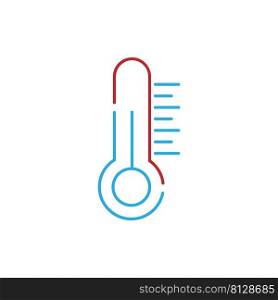 Thermometer icon logo design illustration template vector