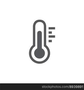 Thermometer icon on white background vector image