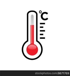 Thermometer icon vector design template