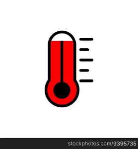 thermometer icon vector design templates white on background