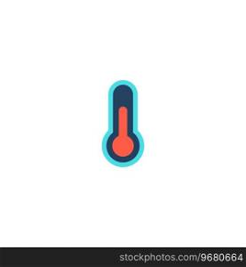 Thermometer Icon Vector. Flat color symbol. Thermometer Icon Vector