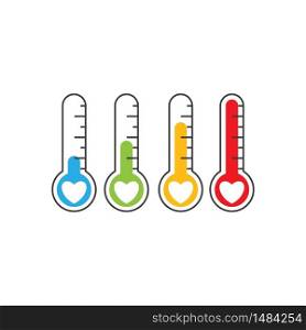 Thermometer icon vector illustration flat design