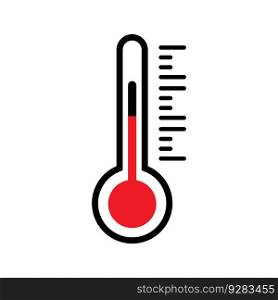 thermometer icon vector illustration logo design