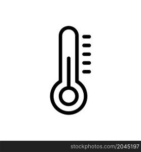 thermometer icon vector line style