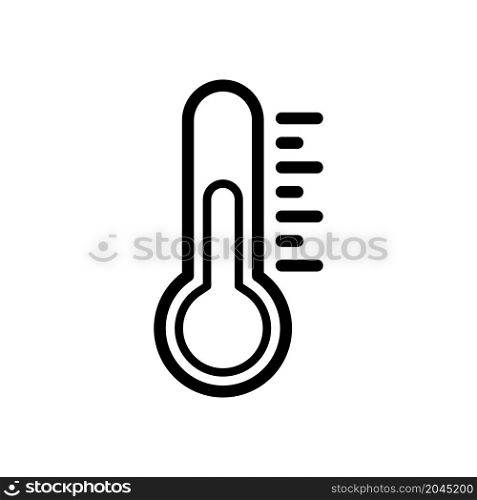 thermometer icon vector line style