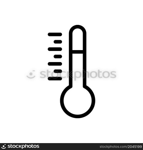 thermometer line icon vector illustration