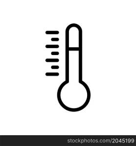 thermometer line icon vector illustration