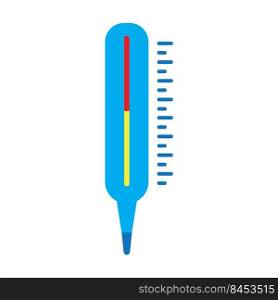 thermometer temperature measuring tool icon logo vector design