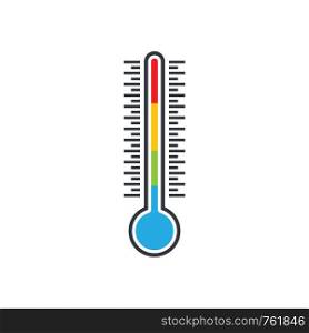 Thermometer vector icon illustration design