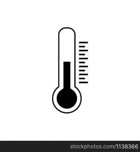 Thermometer vector icon. Vector design abstract illustration