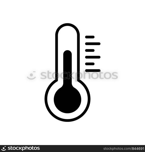 Thermometr icon isolated. Weather sign. Meteorology indicator with marks. EPS 10. Thermometr icon isolated. Weather sign. Meteorology indicator with marks.