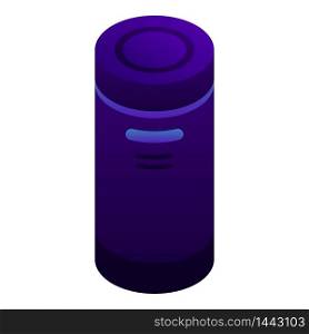 Thermos bottle icon. Isometric of thermos bottle vector icon for web design isolated on white background. Thermos bottle icon, isometric style