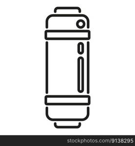 Thermos bottle icon outline vector. Travel vacation. Extreme activity. Thermos bottle icon outline vector. Travel vacation