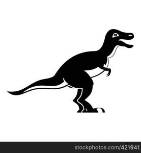 Theropod dinosaur icon. Simple illustration of theropod dinosaur vector icon for web. Theropod dinosaur icon, simple style