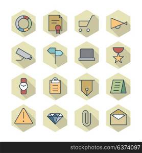 Thin Line Icons For Business and Finance. Vector eps10.