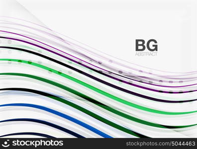 Thin lines wave abstract background. Thin lines wave abstract background. Vector template background for workflow layout, diagram, number options or web design