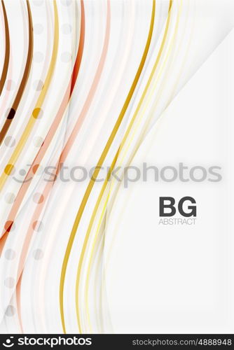 Thin lines wave abstract background. Vector template background for workflow layout, diagram, number options or web design