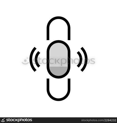 thin transparent scroll color icon vector. thin transparent scroll sign. isolated symbol illustration. thin transparent scroll color icon vector illustration