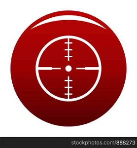 Thing radar icon. Simple illustration of thing radar vector icon for any design red. Thing radar icon vector red