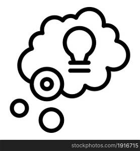 Thinking concentration icon outline vector. Brain mind. Human intelligence. Thinking concentration icon outline vector. Brain mind