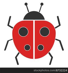 this is a beetle vector element design