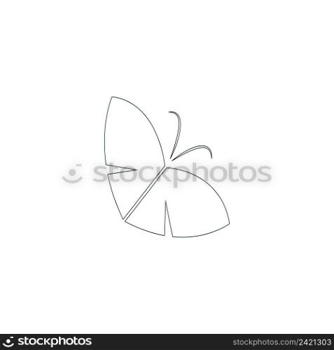 this is a butterfly icon design vector logo image illustration