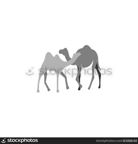this is a camel icon logo vector illustration design