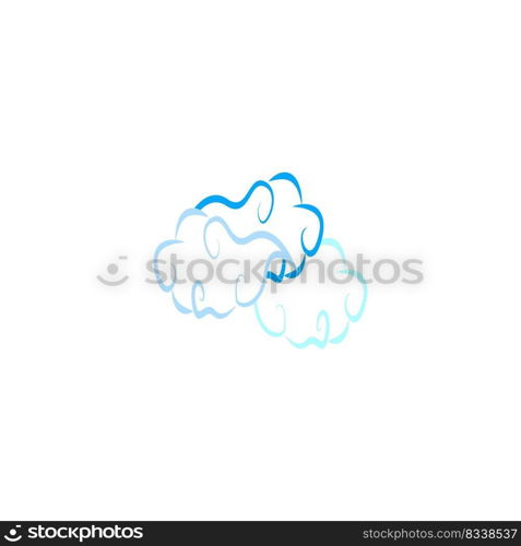 this is a cloud vector icon illustration design