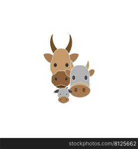 this is a cow icon vector illustration design