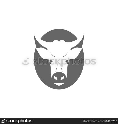 this is a cow icon vector illustration design