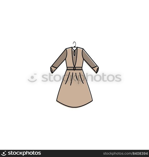 this is a dress icon vector illustration design