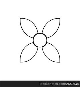 this is a flower drawing vector illustration design