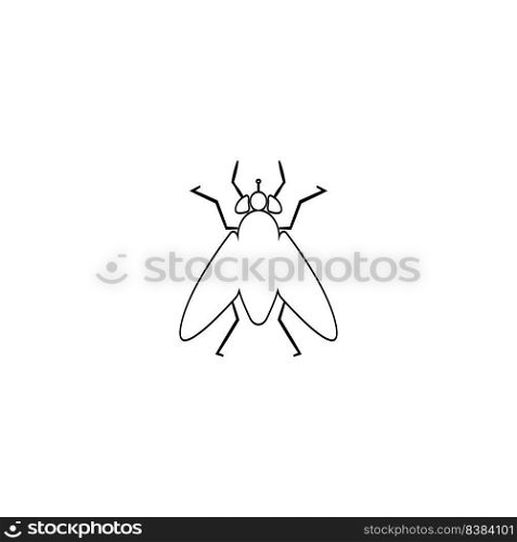 this is a fly vector icon illustration design