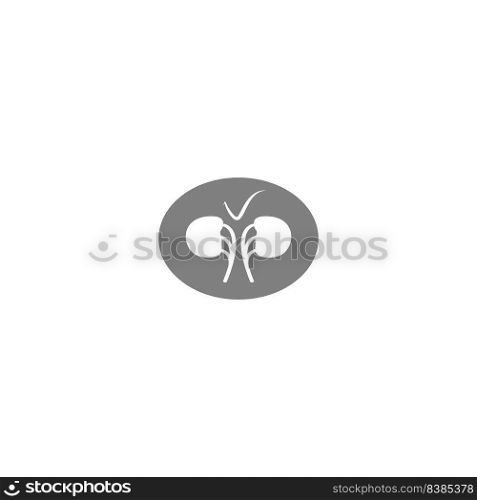 this is a kidney icon vector illustration element logo