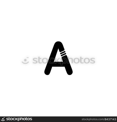 this is a  letter A logo vector illustration design