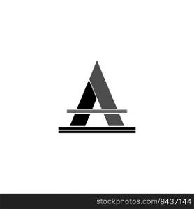 this is a  letter A logo vector illustration design