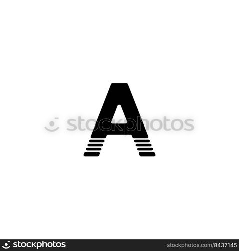 this is a  letter A logo vector illustration design