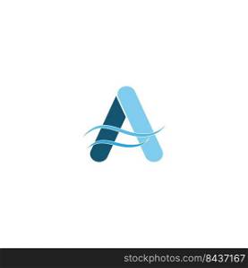 this is a 
letter A logo vector illustration design